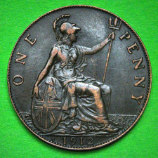 1912 H George V ONE PENNY