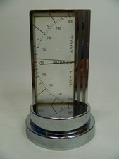 Art Deco Chrome Plated Aneroid