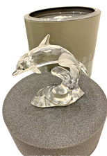 Swarovski Crystal Dolphin on a