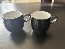 Denby Jet Black Curve cups Set