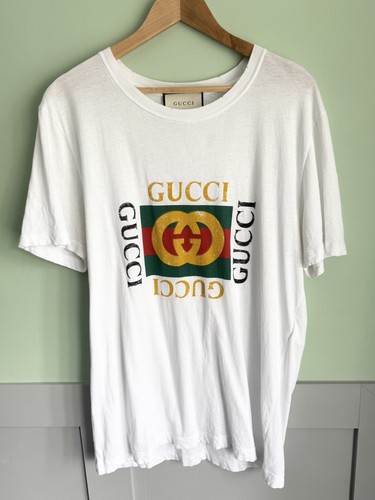 Authentic gucci white logo - gucci,