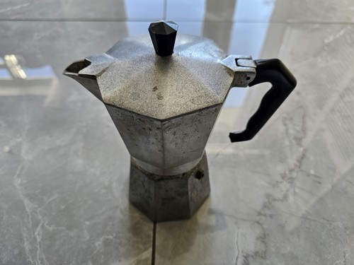 Vintage aluminium coffee - aluminium,,