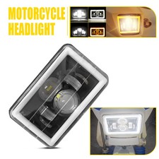 4x6"inch LED Projector Headlights DRL Hi-Lo Beam For Motorcycle Honda Suzuki DRZ