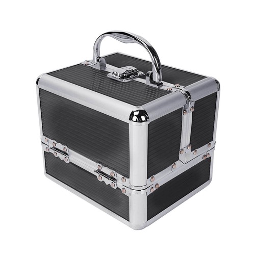 Aluminum makeup train vanity - aluminum,