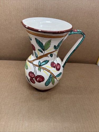 Vintage italian pottery jug - vintage,