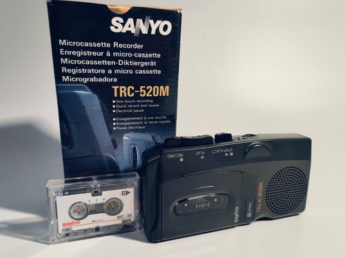 Sanyo trc 520m microcassette - sanyo,