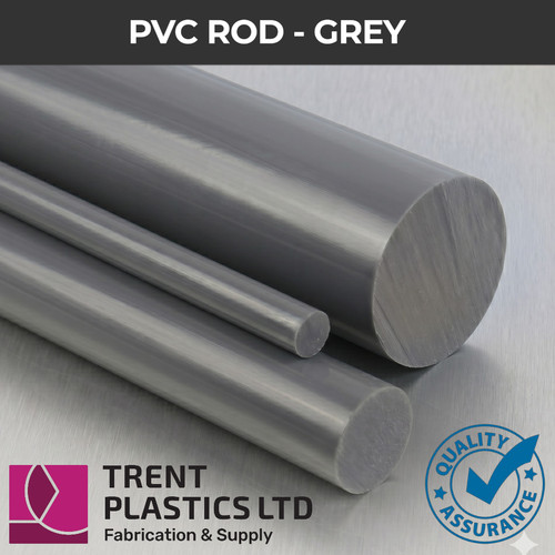 Grey pvc rod - pvc, cut