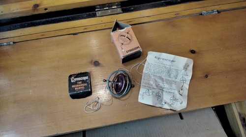 Vintage progress gyroscope top - progress,