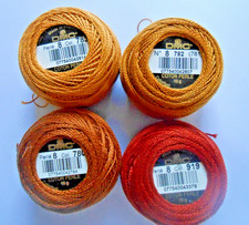 Pack of 4 DMC Perle 8 Cotton