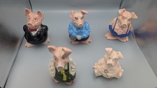Wade Natwest Piggy Bank Pigs Full Set of 5