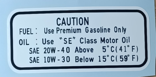Fuel and oil - fuel,