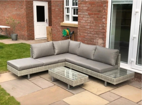 Corner rattan sofa - rattan, set