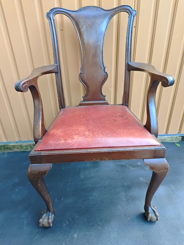 Walnut high back - high, armchair