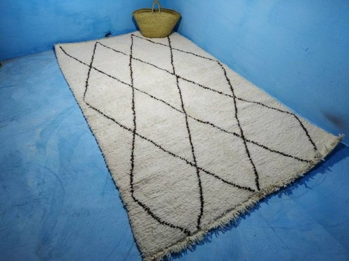 Beni ourain rug 5 - 6'8, 5,5"