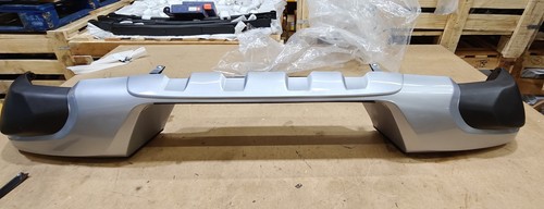 Rear bumper silver black - silver, &