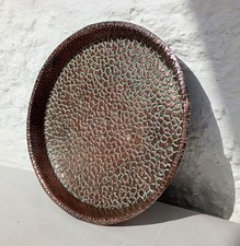 Vintage Round Hammered Copper
