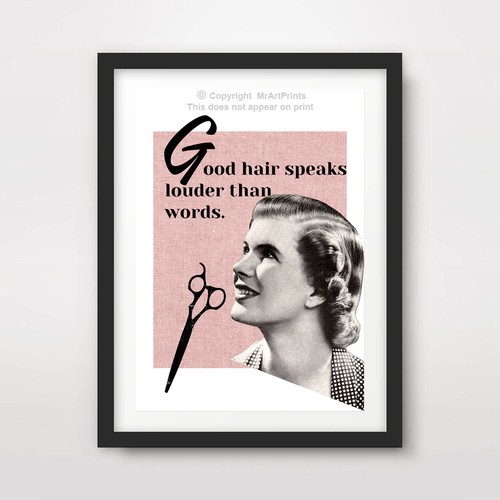 Womens beauty salon - salon, print