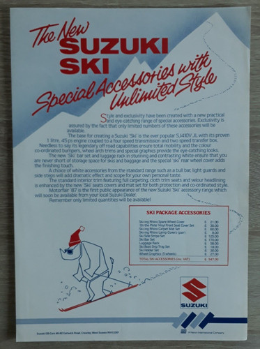 Suzuki sj410v ski special - suzuki,