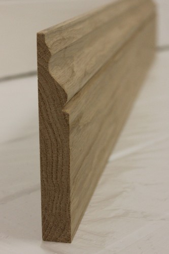 European solid oak skirting