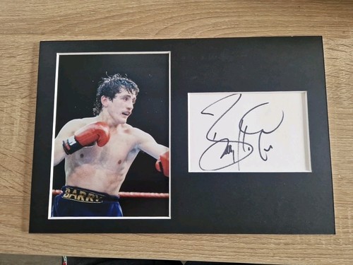 Barry mcguigan signed 12x8 - barry,