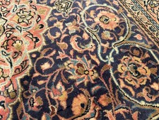 BLUE ANTIQUE ORIENTAL RUG 4x7