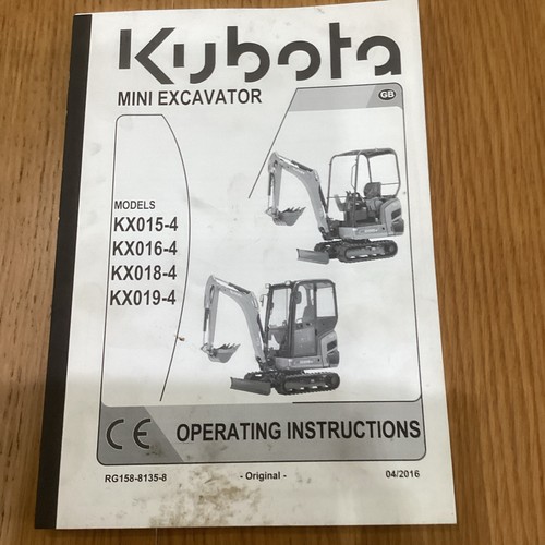 Kubota kx015 kx016 kx018 4 - kubota, kx016-4