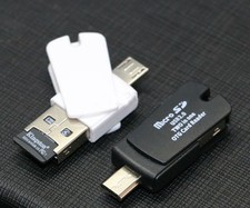 2-in-1 Micro sd OTG Card Reader Micro usb OTG TF/SD Card Reader For Phone PC