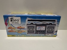 Vintage KNSTAR FP-909U - AM/FM/SW 1-9 World Receiver / MP3 Player : Brand New