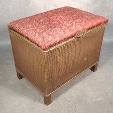 Vintage wicker linen box - vintage,