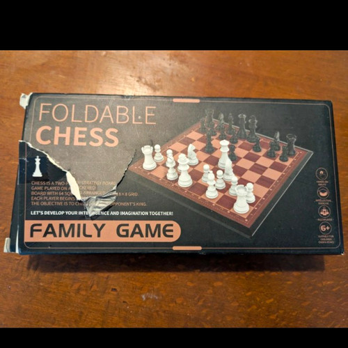 Foldable plastic chess - plastic,