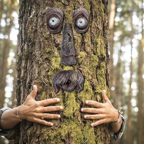 Outdoor resin tree face - resin,