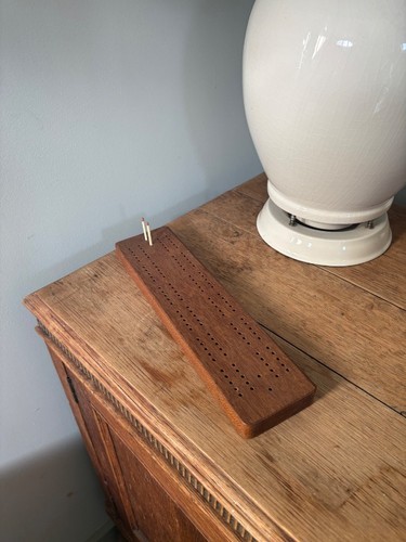 Vintage wooden cribbage - wooden, board