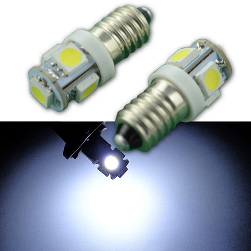 E10 led bulbs white screw - e10,