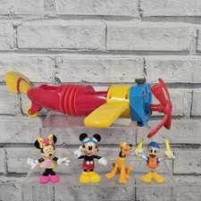 Mickey Mouse Clubhouse Number Plane & Figure Bundle MISSING FRONT WHEELS Disney