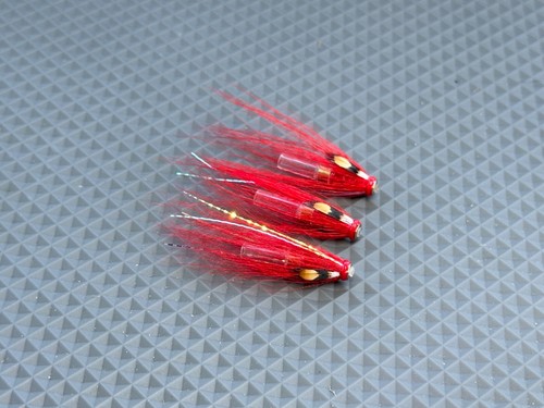 Salmon flies red - flies,