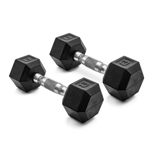 Cap barbell rubber - 8, lb