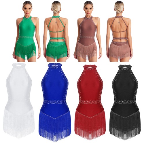 Womens tassel leotard dress - womens,