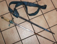 Knights Templar Ceremonial Dress Sword w/ Belt - Masonic - Vintage - READ