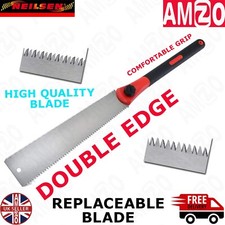 Japanese Style Hand Saw - Ryoba Double Edge Pull Interchangeable Flush Cut 12.5"