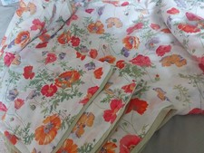 Duvet Cover Set  Jeff Banks Ports Of Call Double Reversable Poppy Pattern Vint