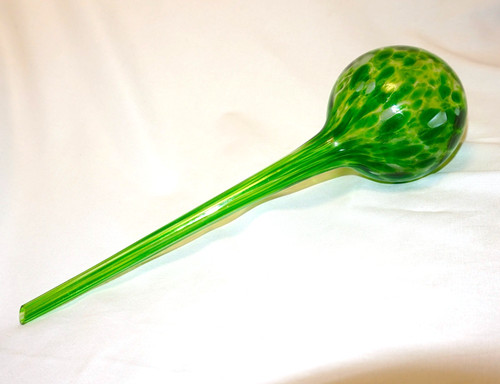 Gorgeous green hand blown - green, hand-blown