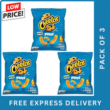 Cheetos Puffs Cheese Crisps Multipack 6×13g (Pack of 3) – Cheesy Snack Bags