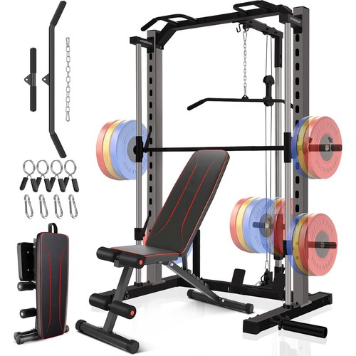 Smith machine weight - w/, bench