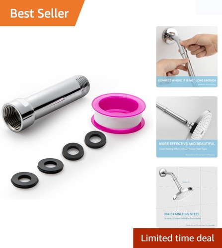 Shower arm extension for - arm,