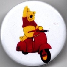 WINNIE THE POOH ON SCOOTER Pin