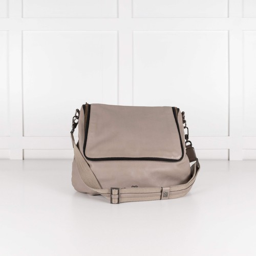 Anya hindmarch taupe maxi zip - taupe,