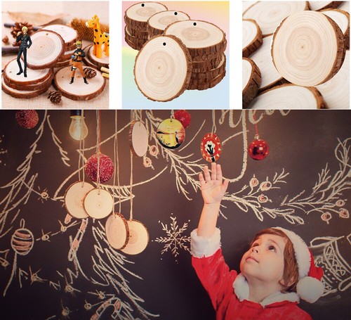 30pcs wood slices round - 60/30pcs,