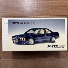 AUTOart 1/18 BMW M 635 CSi Royal Blue Metallic Model Car Unused