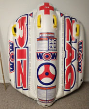WOW World of Watersports Zig Zag Inflatable Towable 2 Person Steerable NIB 12-10