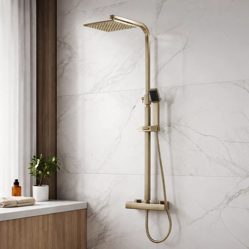 Square thermostatic bar mixer - square,